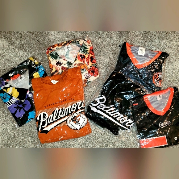 MLB 6 ORIOLES SHIRTS - Picture 1 of 7